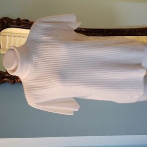 hERMAN GEIST CABLE KNIT TURTLENECK VTG SHORT SLEEVE SWEATER